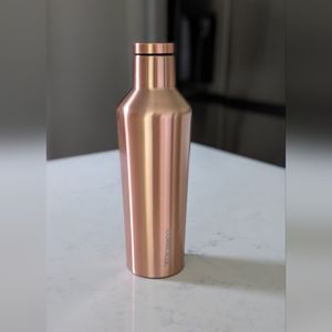 Corksicle Insulated Bottle Stainless Steel 16 oz Bottle, Rose Gold